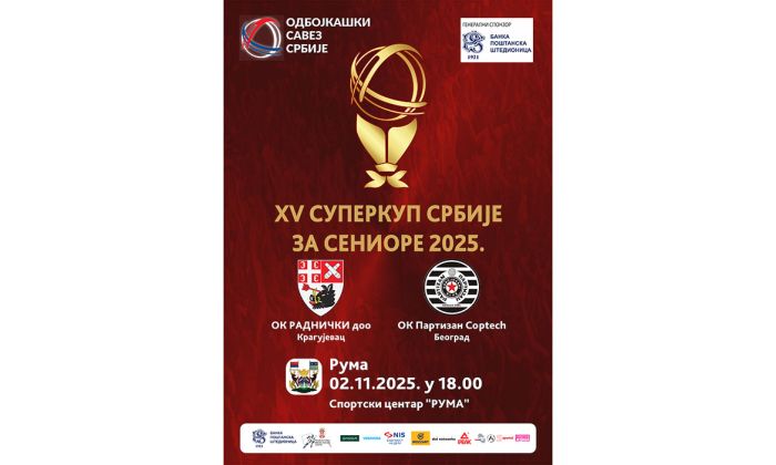 Radnički doo i Partizan Coptech za trofej Superkupa 2. novembra u Rumi